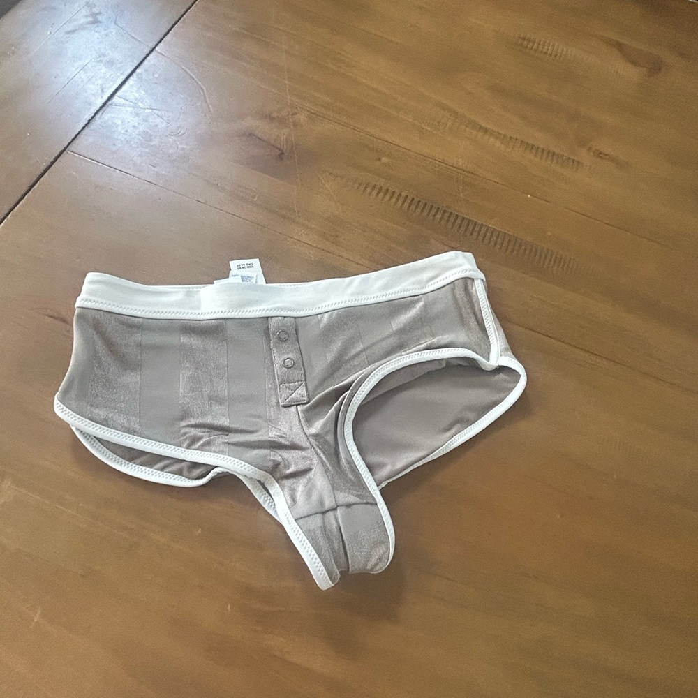 NWT Aerie Shine Cheeky Boyshort Bikini Bottom - Picture 8 of 12